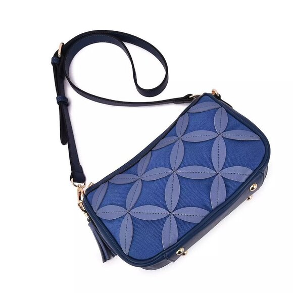 Mellow World Blue Amelie Pattern Crossbody Bag - Picture 5 of 7
